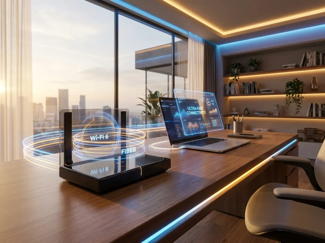 O Impacto do Wi-Fi 6 e da Fibra Óptica no Trabalho Híbrido e na Produtividade em 2026